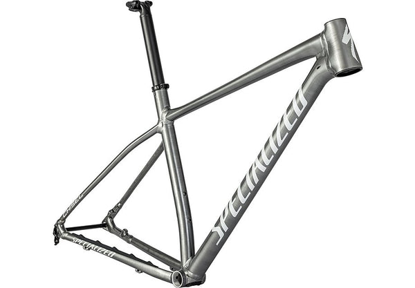 Specialized chisel ht frm frame satin brushed smoke liquid metal / gloss metallic white silver m