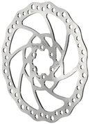 Tektro TR-17 Disc Brake Rotor - 180mm 6-Bolt 2.3mm Thickness Silver