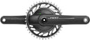 SRAM RED 1x XPLR AXS Power Meter Wide Crankset - 175mm 13-Speed 40t Threaded Mount 8-Bolt PM Spider DUB Spindle Natural Carbon E1