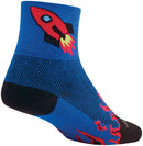 SockGuy Classic Rocket Man Socks - 3" Blue Large/X-Large
