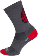 SockGuy SGX Rise and Grind Socks - 6" Gray Large/X-Large