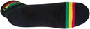 SockGuy Classic Rasta Ride Socks - 3" Black/Rasta Large/X-Large