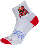 SockGuy Classic Red Skull Socks - 3" Small/Medium