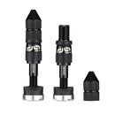 E*thirteen Quickfill Schrader Valves(19-23mm Rim) Pair - Blk