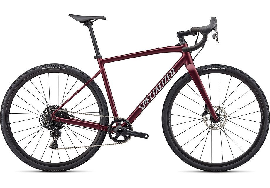 2022 Specialized diverge e5 comp bike satin maroon/light  silver/chrome/clean 52