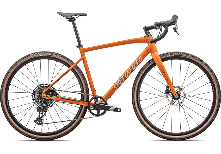 2024 Specialized diverge e5 comp bike satin amber glow dove grey 54