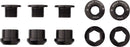 Wolf Tooth 1x Chainring Bolt Set - 6mm Dual Hex Fittings Set/5 Black