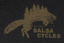 Salsa Forest Fox Long Sleeve Unisex T-Shirt - Black Medium