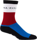 All-City Parthenon Party Sock - White Red Blue Black Large/X-Large