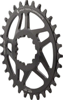 Wolf Tooth Elliptical Direct Mount Chainring - 30t SRAM Direct Mount Drop-Stop For SRAM BB30 Short Spindle Cranksets 0mm Offset BLK