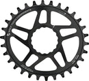 Wolf Tooth Elliptical Direct Mount Chainring - 34t RaceFace/Easton CINCH Direct Mount Drop-Stop For Boost Cranks 3mm Offset BLK