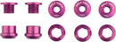 Wolf Tooth 1x Chainring Bolt Set - 6mm Dual Hex Fittings Set/5 Purple