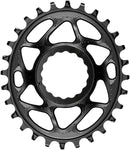 absoluteBLACK Oval Narrow-Wide Direct Mount Chainring - 28t CINCH Direct Mount 6mm Offset BLK