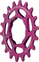 Wolf Tooth Single Speed Aluminum Cog 18T Compatible 3/32" Chains Purple
