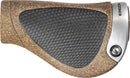 Ergon GP1 BioKork Grips - Black/Tan Lock-On Gripshift Large