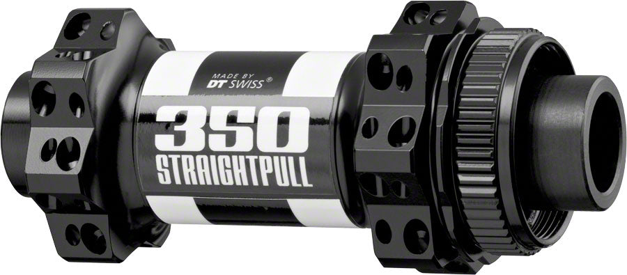 DT Swiss 350 Front Hub 12 x 100mm Center-Lock Black 24h Straight Pul