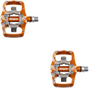Hope TC Union Clip Pedal - Dual Sided Clipless with Platform 9/16" Orange