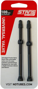 Stan's NoTubes Alloy Valve Stems - 100mm Pair Black
