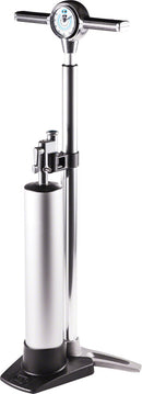 Crank Brothers Klic Floor Pump: Analog Gauge Compression Canister