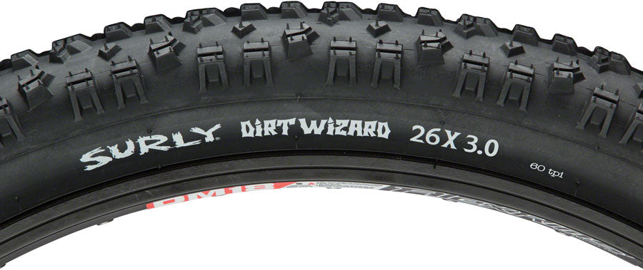 Surly Dirt Wizard Tire 26 x Tubeless Folding Black 60tpi