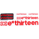 E*thirteen Race Handlebar Decal Set - All'Round Red