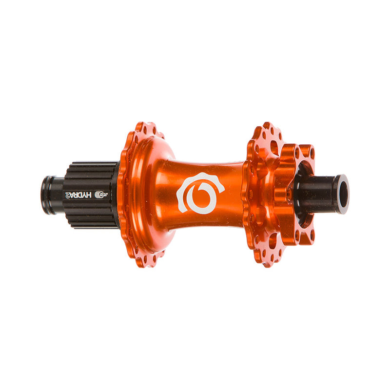 Industry Nine Hydra 2 Classic Rear Hub - 12 x 148mm 6-Bolt Micro Spline Orange 28H