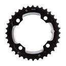 Full Speed Ahead MTB Pro Double Chainring - 36t 104 BCD 4-Bolt Aluminum D10 BLK
