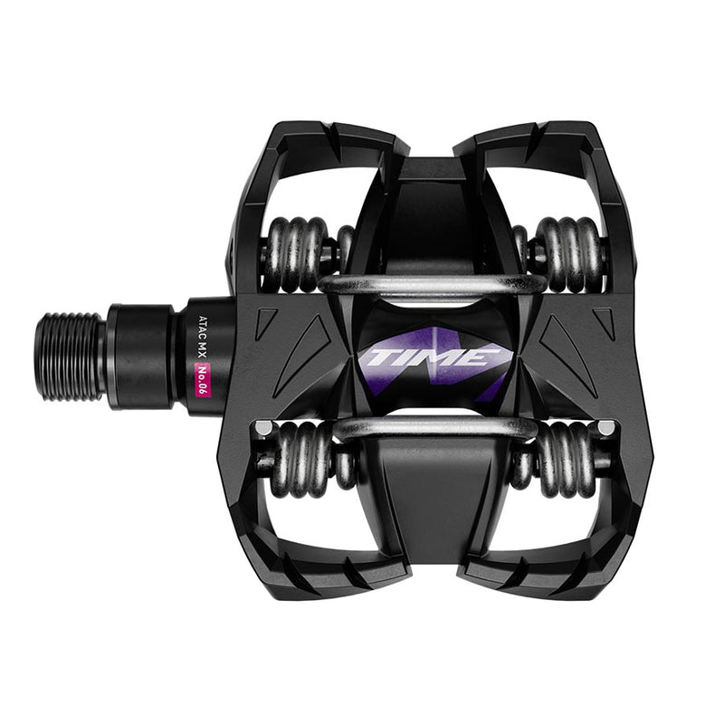 Time MX 6 Pedals - Dual Sided Clipless with Platform Aluminum 9/16" Black B1