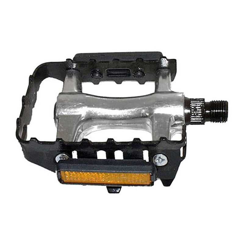 M-Wave Steady-A Platform Pedals Body: Aluminum Spindle: Steel 9/16 Black