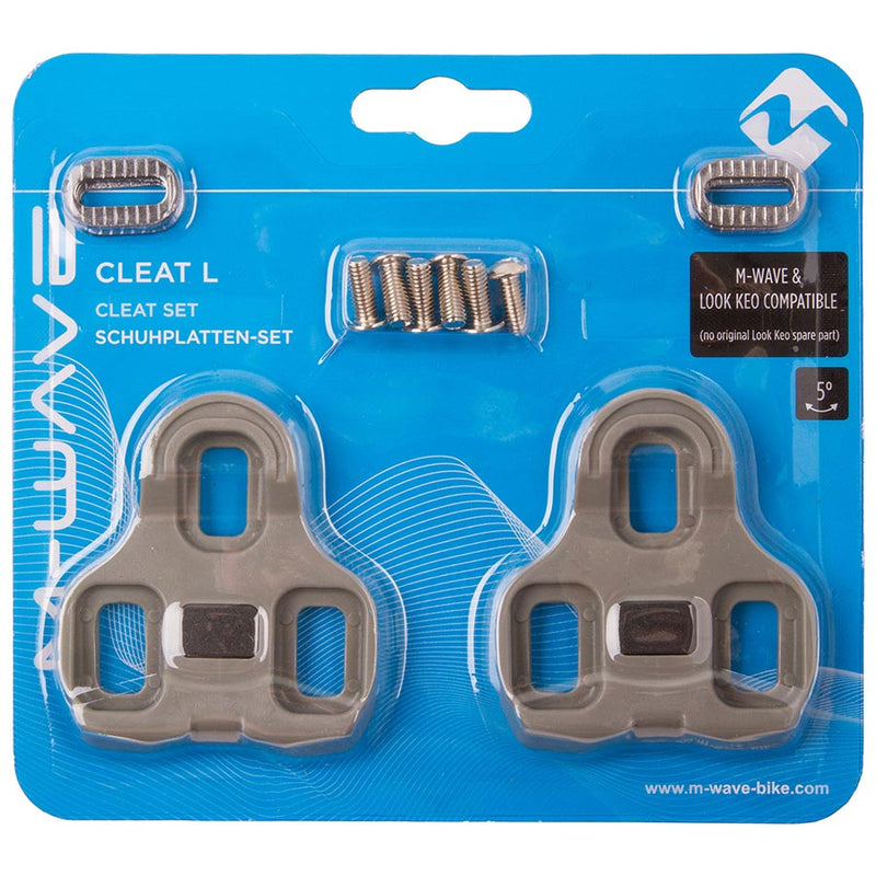 M-Wave Cleat L Cleats Compatibility: Keo Float: 5° Grey Pair