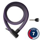 Abus Yarnit 4004K Chain Lock Key 24mm 110cm 43.3'' Midnight Purple