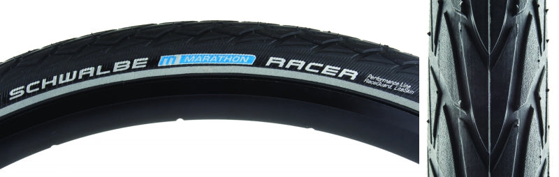 Schwalbe Marathon Racer Tire 20''x1.50 Wire Clincher RoadStar RaceGuard 67TPI Black