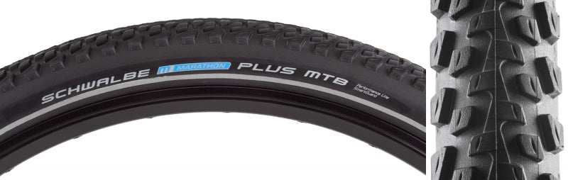 Schwalbe Marathon Plus MTB Tire - 29 x 2.25 Clincher Wire BLK SmartGuard Dual Compound