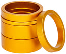 Chris King Headset Spacer Kit 2 - Alloy 1-1/8" Matte Gold 50th Anniversy