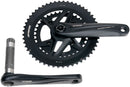 Full Speed Ahead Gossamer Pro 2x Crankset - 165mm 52/36t For Shimano 12-Speed HG+ DM/90 BCD MegaExo Spindle BLK
