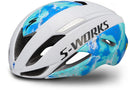 Specialized S-Works Evade Ii Angi Mips Matte Dove Grey/Gloss Cobalt Blue/Lagoon Blue/Vivid Coral S