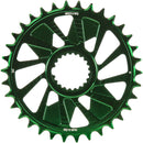 Wheels Manufacturing Direct Mount Chainring - 34t Shimano Direct Mount 1.5mm Outboard Offset HG+ Chain Compatible Green