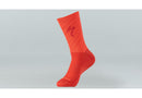 Specialized Soft Air Tall Sock Flo Red/Rocket Red Stripe S