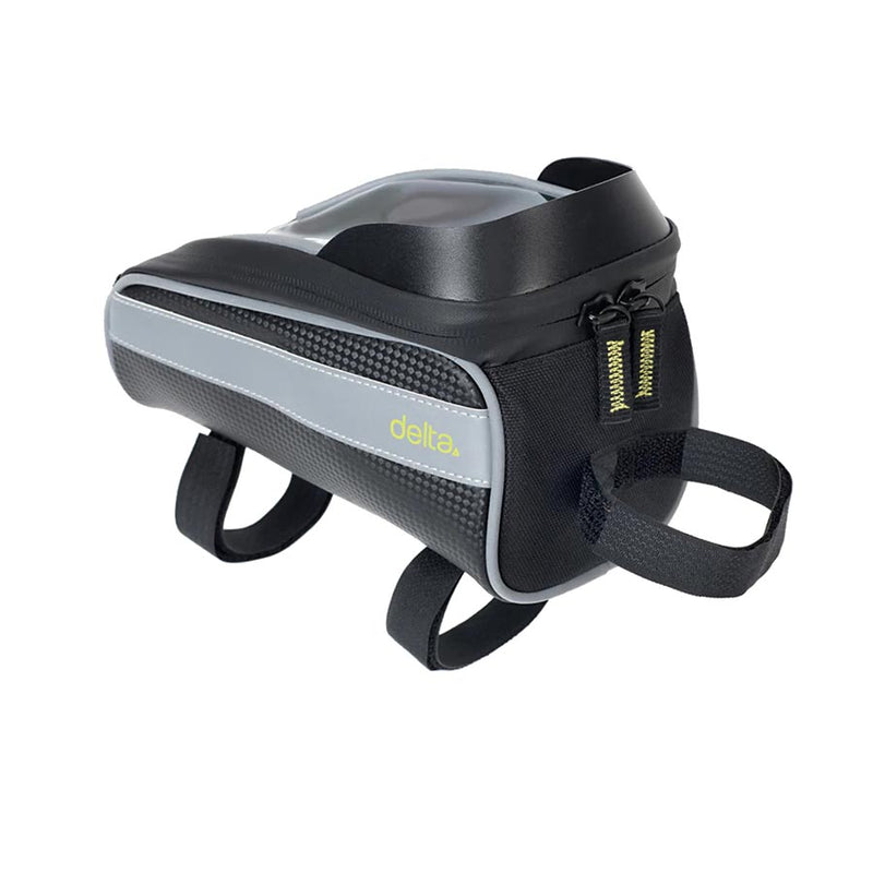 Delta Top Tube Phone Bag 4.2L Black/Silver