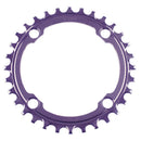 5Dev 104 BCD Titanium Chainrings 34T Purple