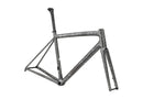 Specialized Aethos S-Works Frmset Satin Silver Pearl - Black Pearl Organic Color Run/ Brushed Liquid Silver 49