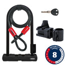 Abus Ultra 410K + Cobra U-Lock Key 12mm 170x230mm 6.7''x9'' Black