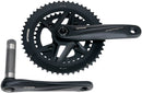 Full Speed Ahead Gossamer Pro 2x Crankset - 175mm 52/36t For Shimano 12-Speed HG+ DM/90 BCD MegaExo Spindle BLK