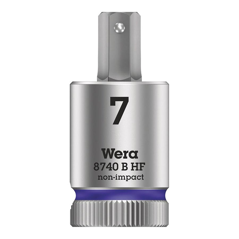 Wera 8740B HF Zyklop 3/8'' Drive Hex 7.0 x 38.5mm with HF