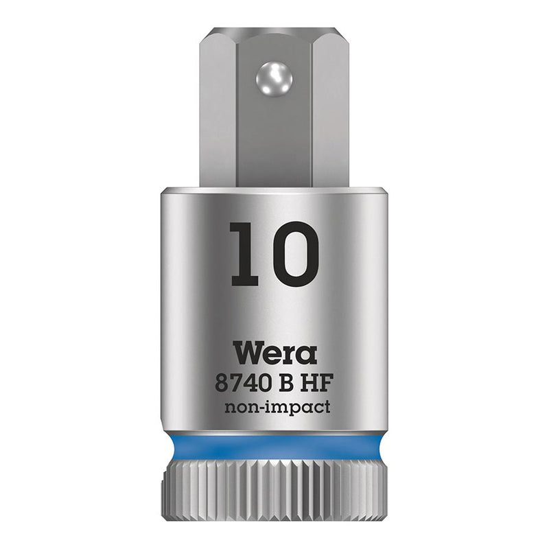 Wera 8740B HF Zyklop 3/8'' Drive Hex 10.0 x 38.5mm with HF