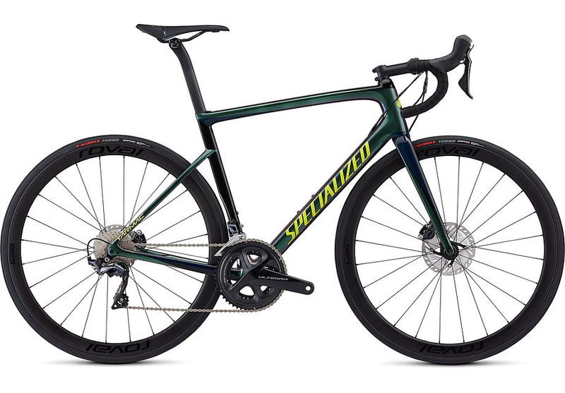 Specialized Tarmac Men Sl6 Expert Disc Chameleon Green/Cast Blue/Tarmac Black/Team Yellow 52