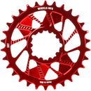 Wheels Manufacturing Direct Mount Chainring - 30t SRAM 3-Bolt Direct Mount 3mm Offset Compatible Hyperglide+ Chain Red