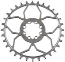 5DEV Titanium T-Type Direct Mount Chainring - 32t 8-Bolt 3mm Offset Raw Ti