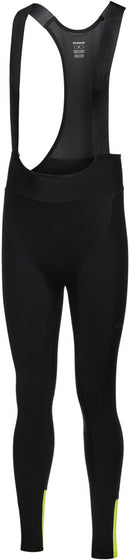 Gorewear Swiftride Thermo Bib Tights + - Black/Neon Yellow Men's Medium