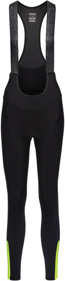 Gorewear Swiftride Thermo Bib Tights + - Black/Neon Yellow Women's Large